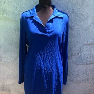 Calvin Klein royal blue shirt dress